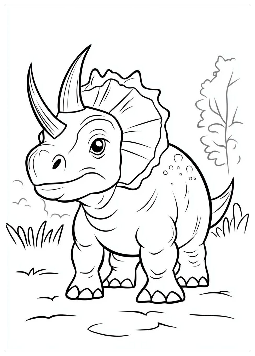 Kolorowanki Do Druku Triceratops 4