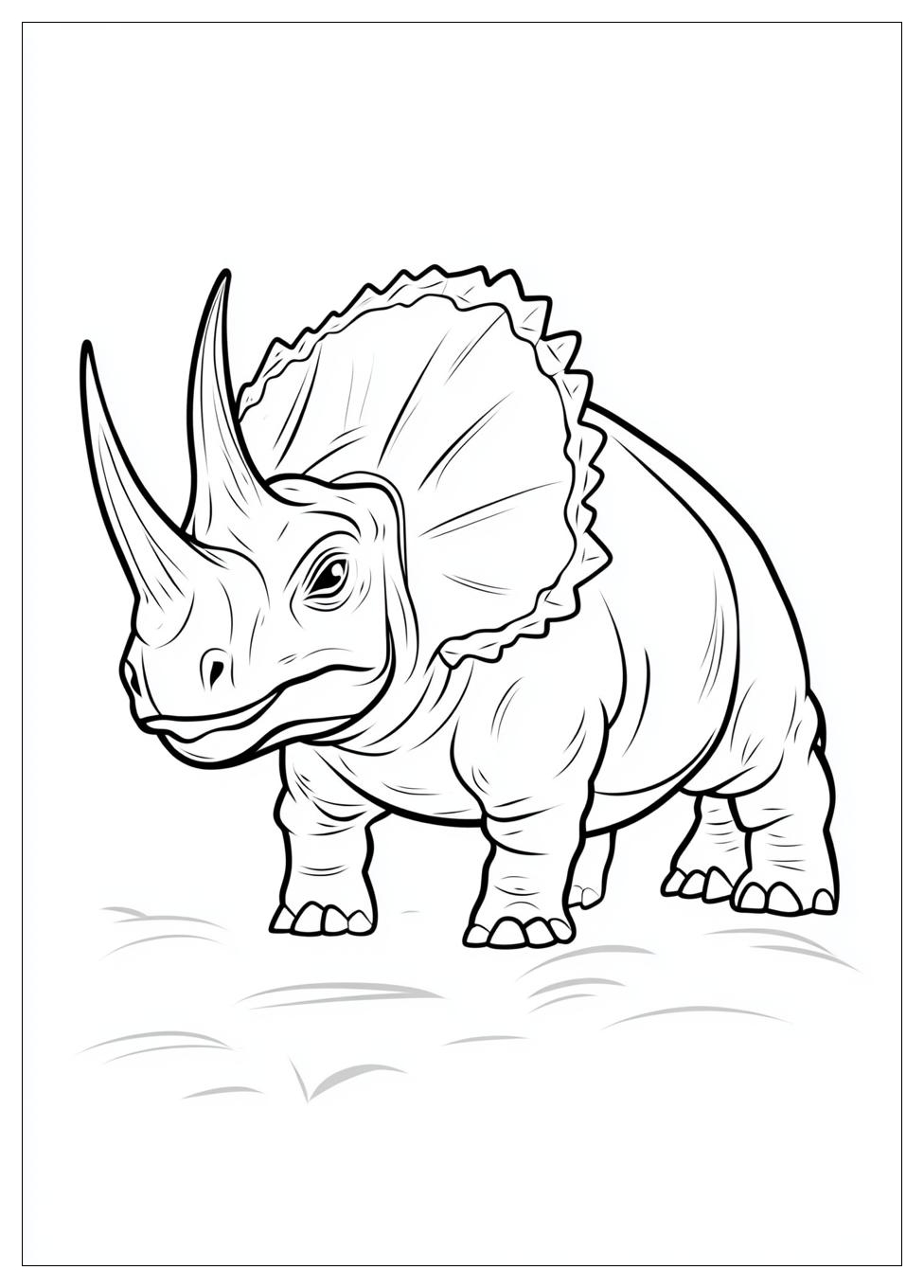 Kolorowanki Do Druku Triceratops 5