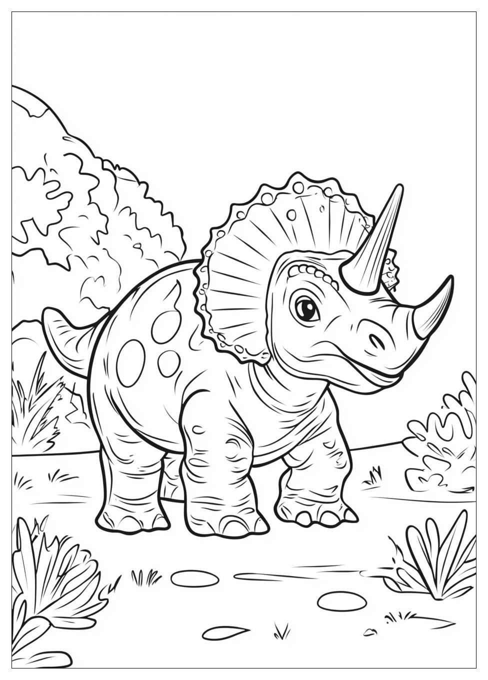 Kolorowanki Do Druku Triceratops 8