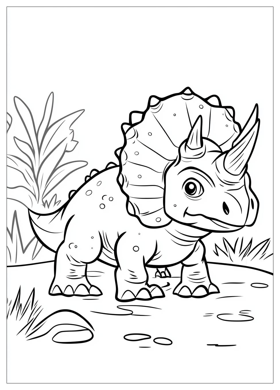Kolorowanki Do Druku Triceratops 9