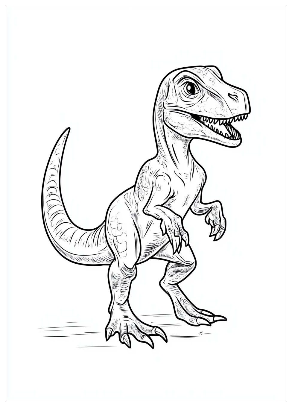 Kolorowanki Do Druku Velociraptor 1
