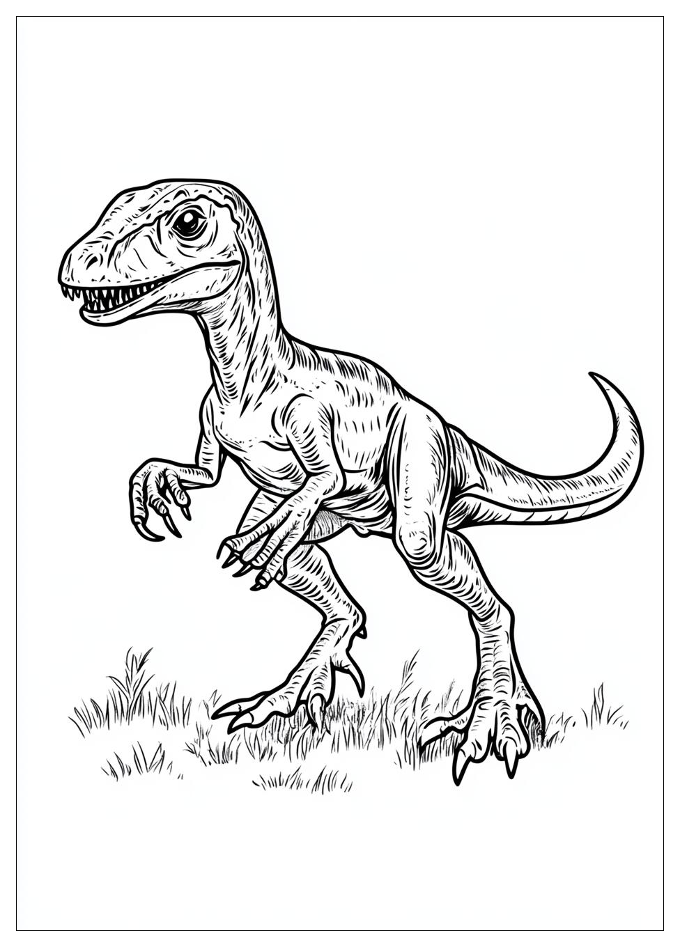 Kolorowanki Do Druku Velociraptor 14