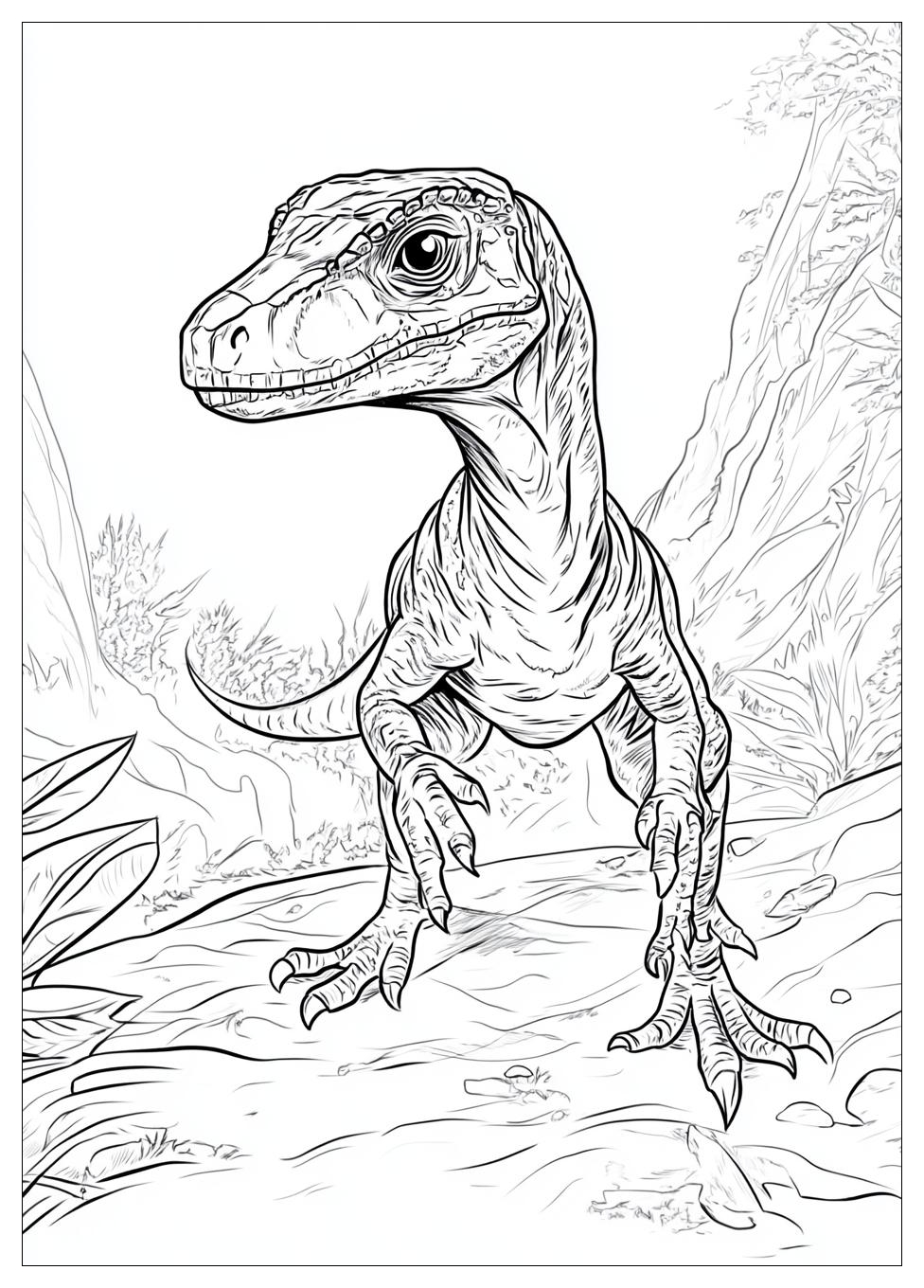 Kolorowanki Do Druku Velociraptor 22