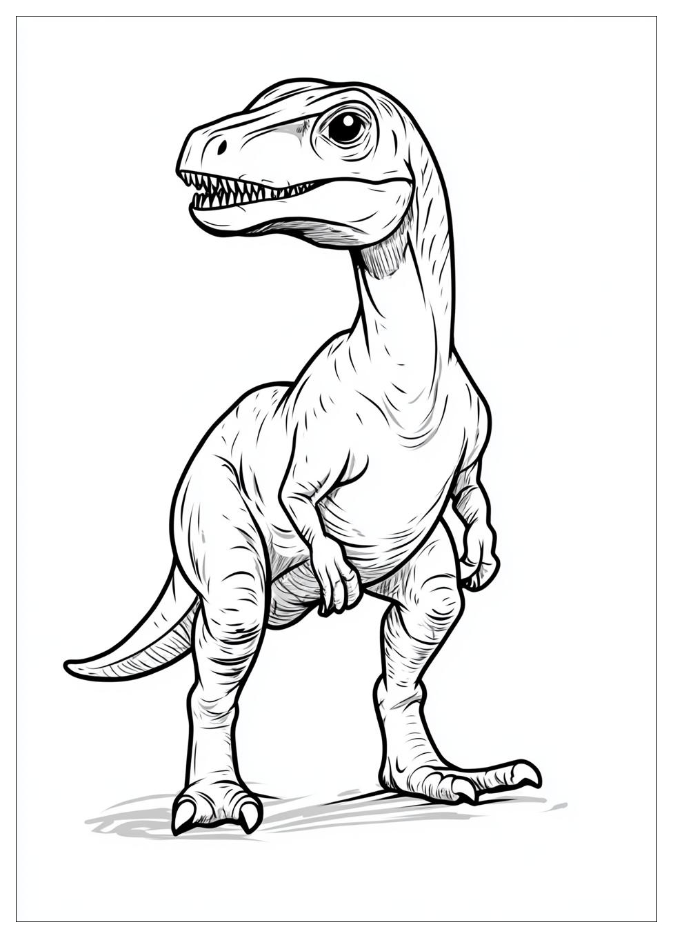 Kolorowanki Do Druku Velociraptor 3