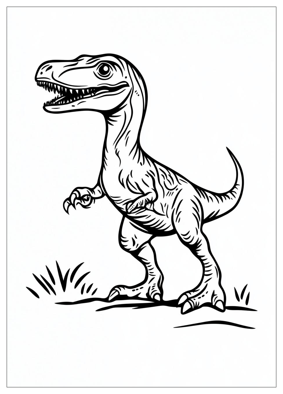 Kolorowanki Do Druku Velociraptor 4