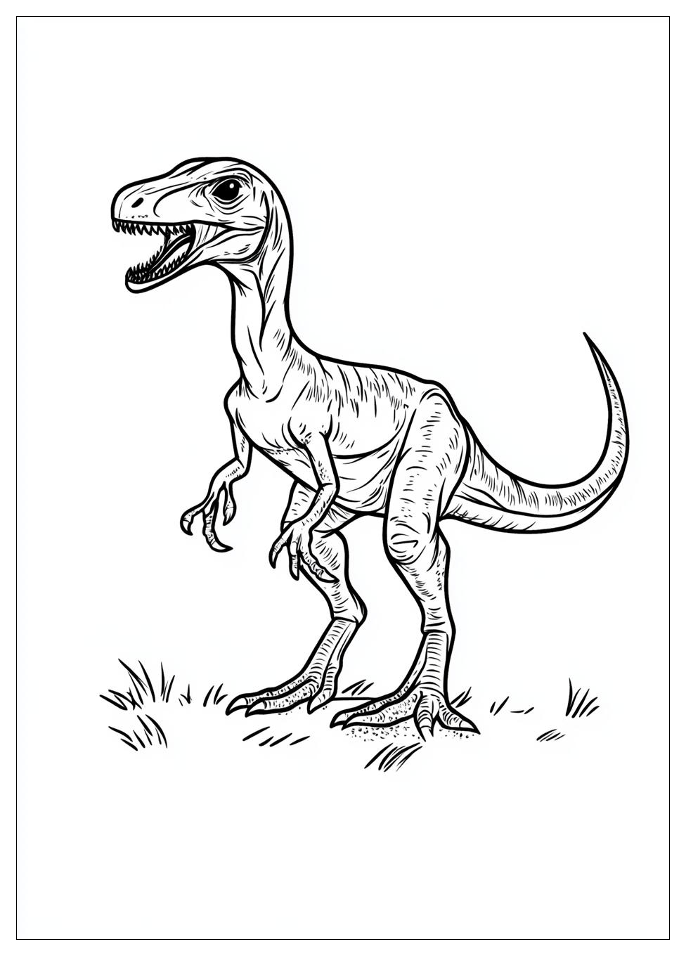 Kolorowanki Do Druku Velociraptor 5