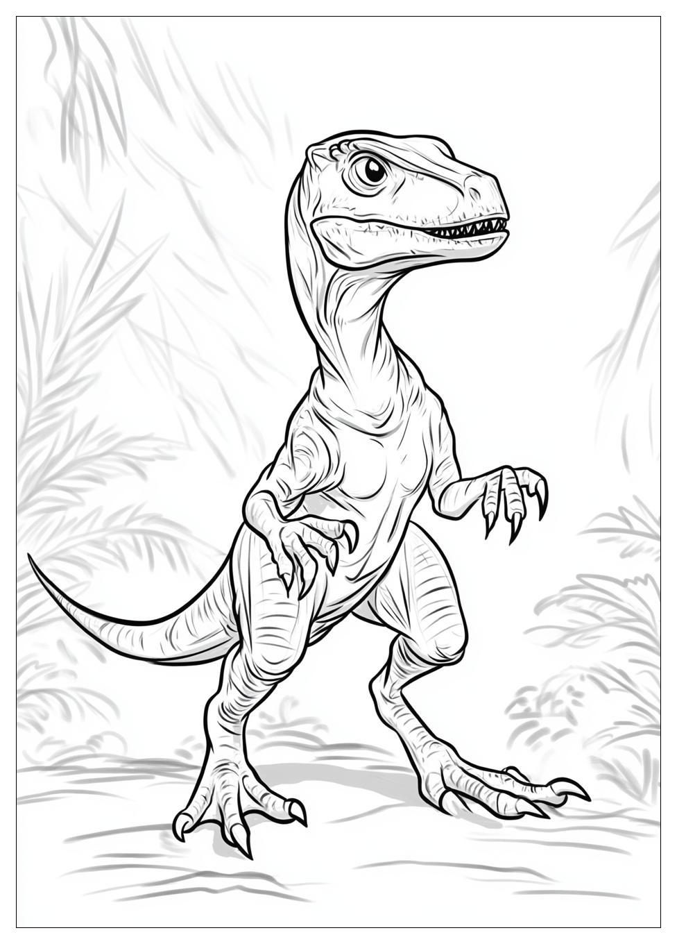Kolorowanki Do Druku Velociraptor 8