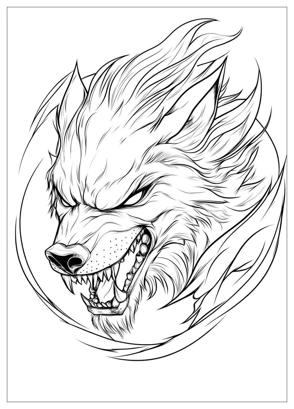Kolorowanki Do Druku Werewolf 10