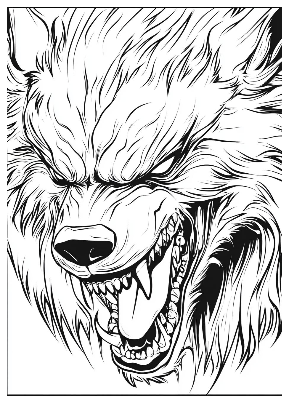 Kolorowanki Do Druku Werewolf 12