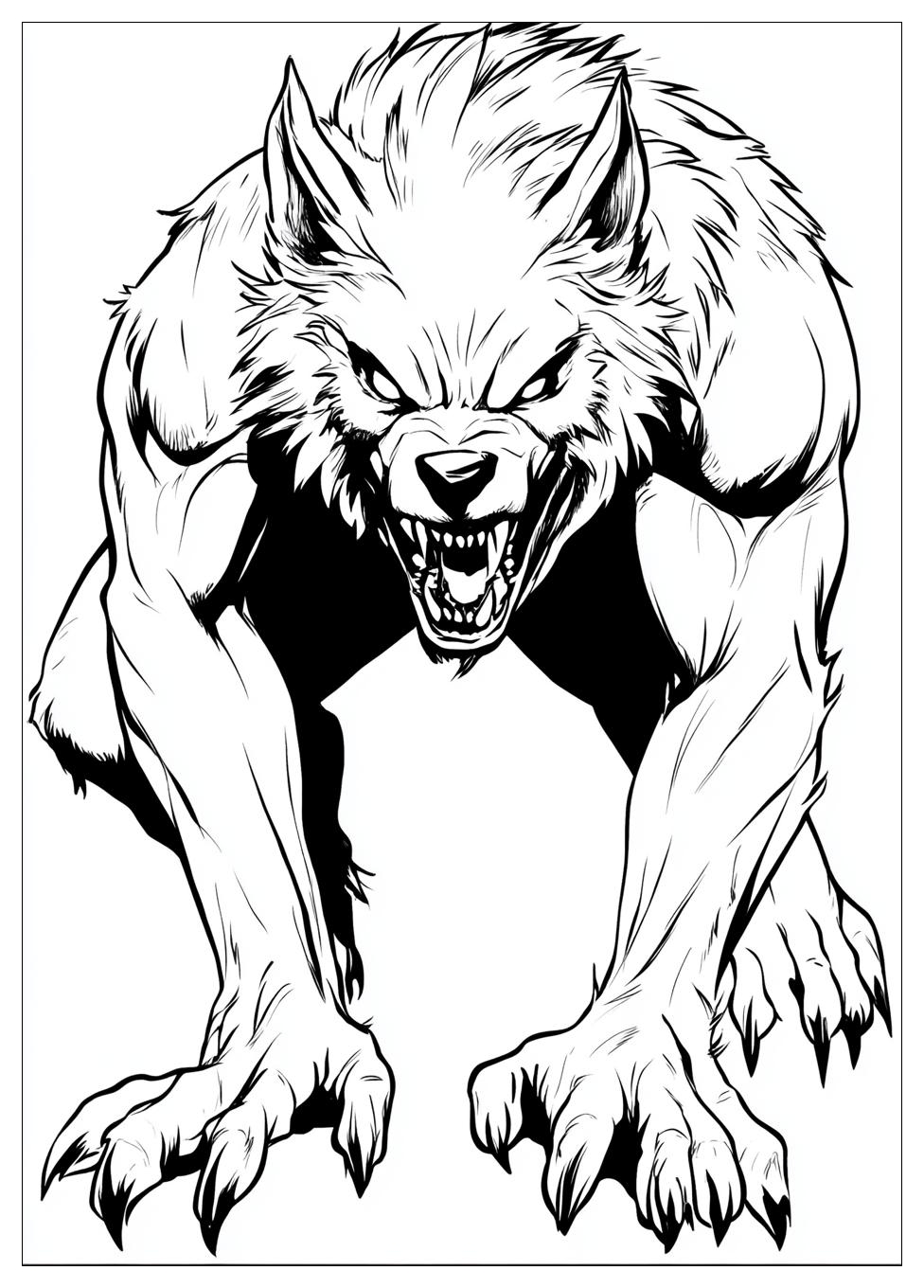 Kolorowanki Do Druku Werewolf 13