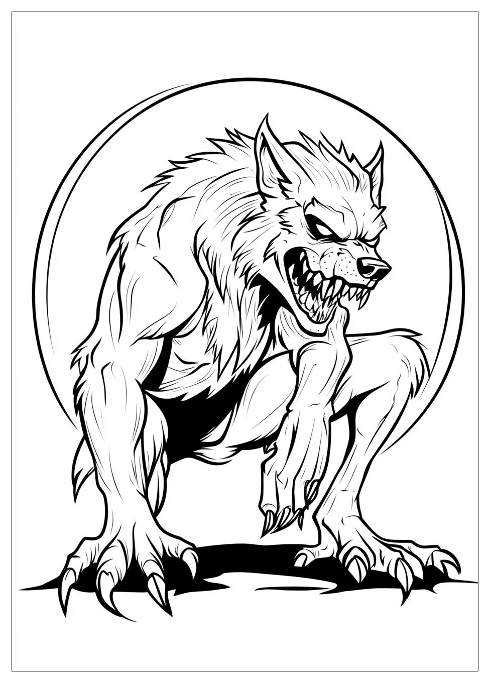 Kolorowanki Do Druku Werewolf 14