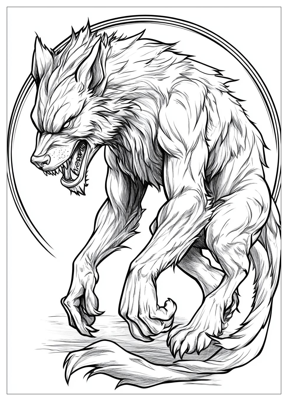 Kolorowanki Do Druku Werewolf 15