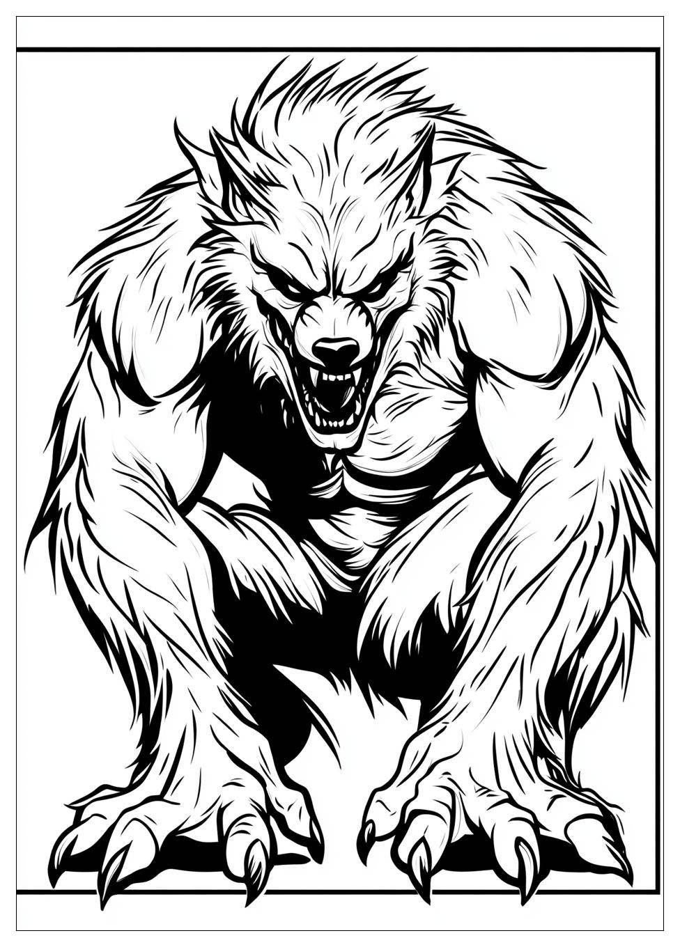 Kolorowanki Do Druku Werewolf 17