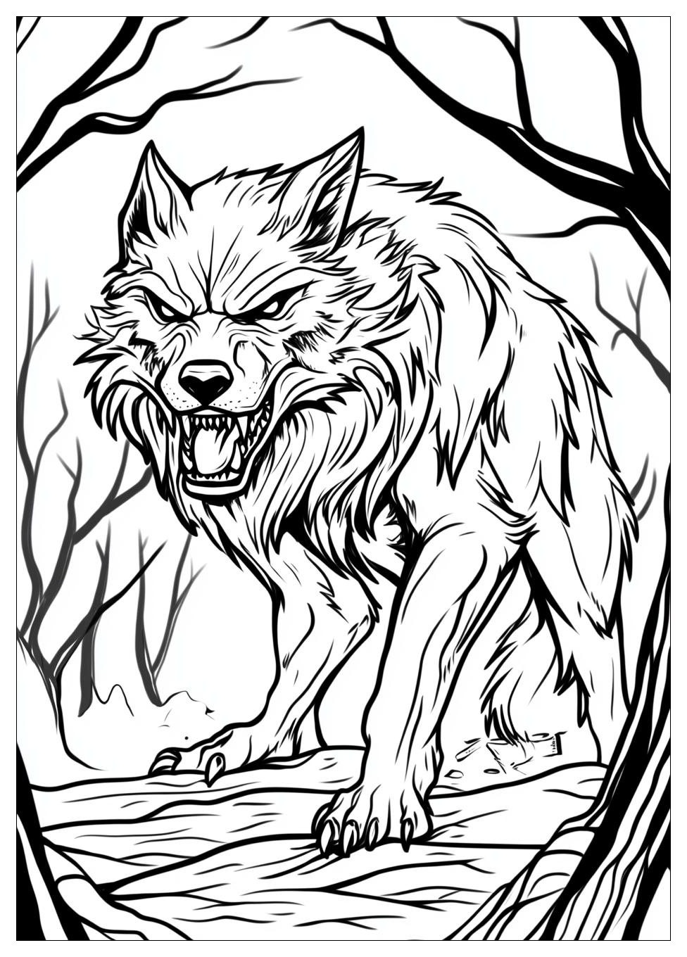 Kolorowanki Do Druku Werewolf 18