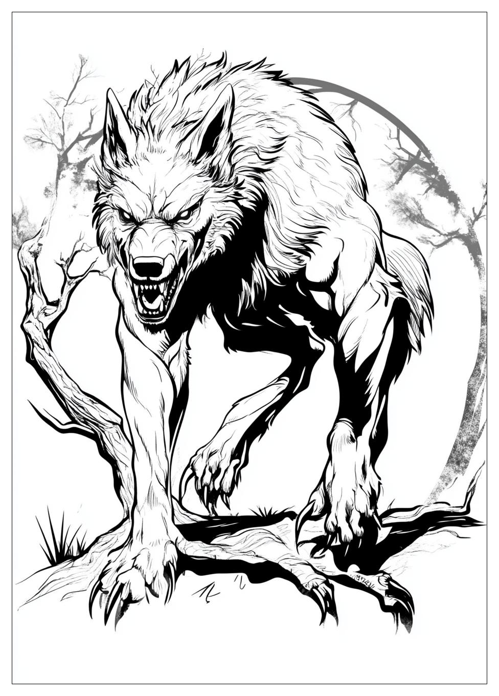 Kolorowanki Do Druku Werewolf 19