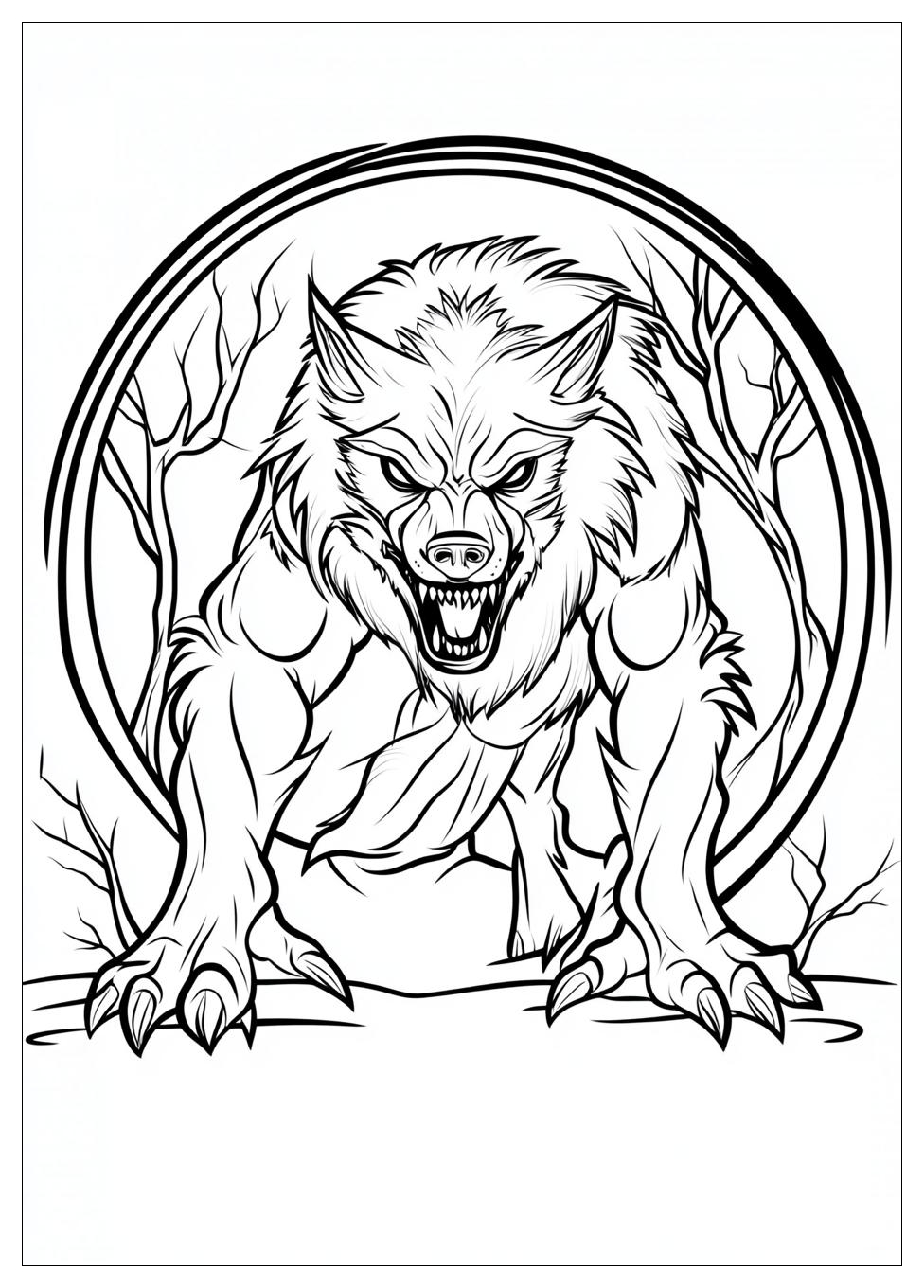 Kolorowanki Do Druku Werewolf 2