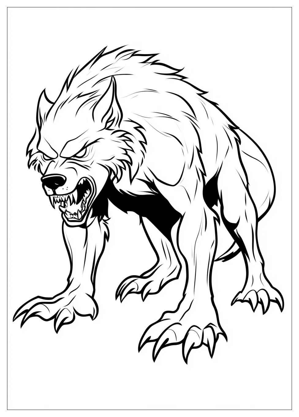 Kolorowanki Do Druku Werewolf 20