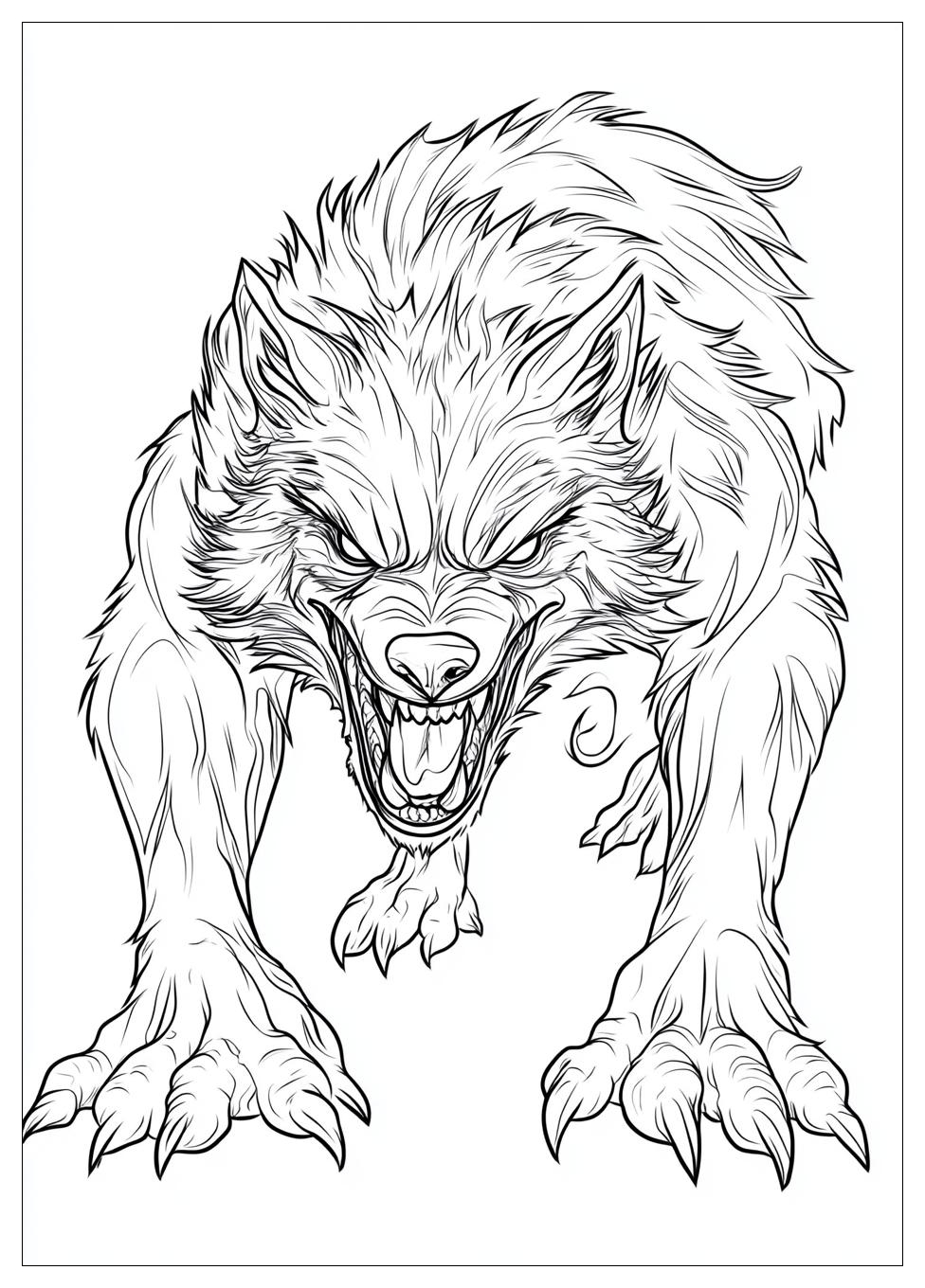 Kolorowanki Do Druku Werewolf 22