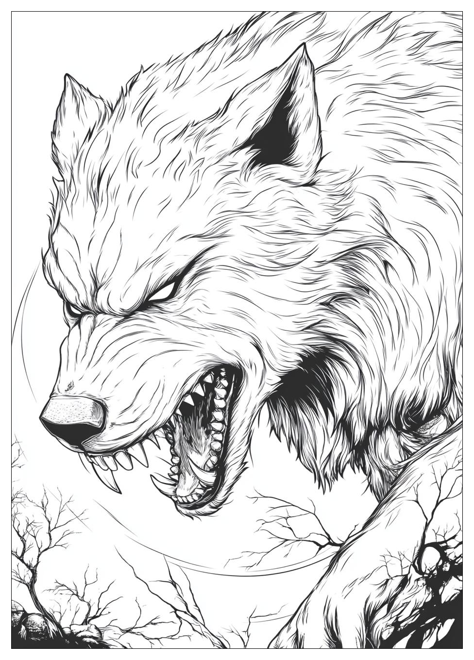 Kolorowanki Do Druku Werewolf 23