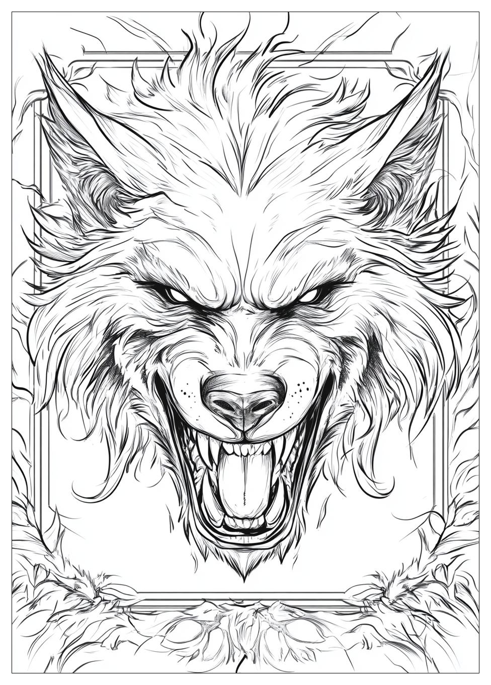 Kolorowanki Do Druku Werewolf 24