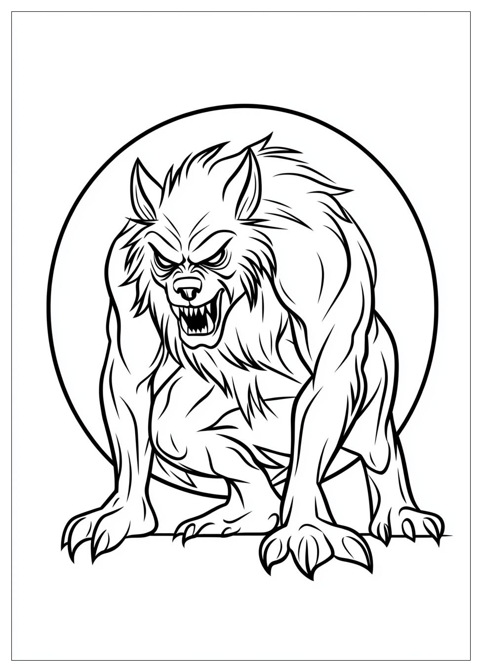 Kolorowanki Do Druku Werewolf 4