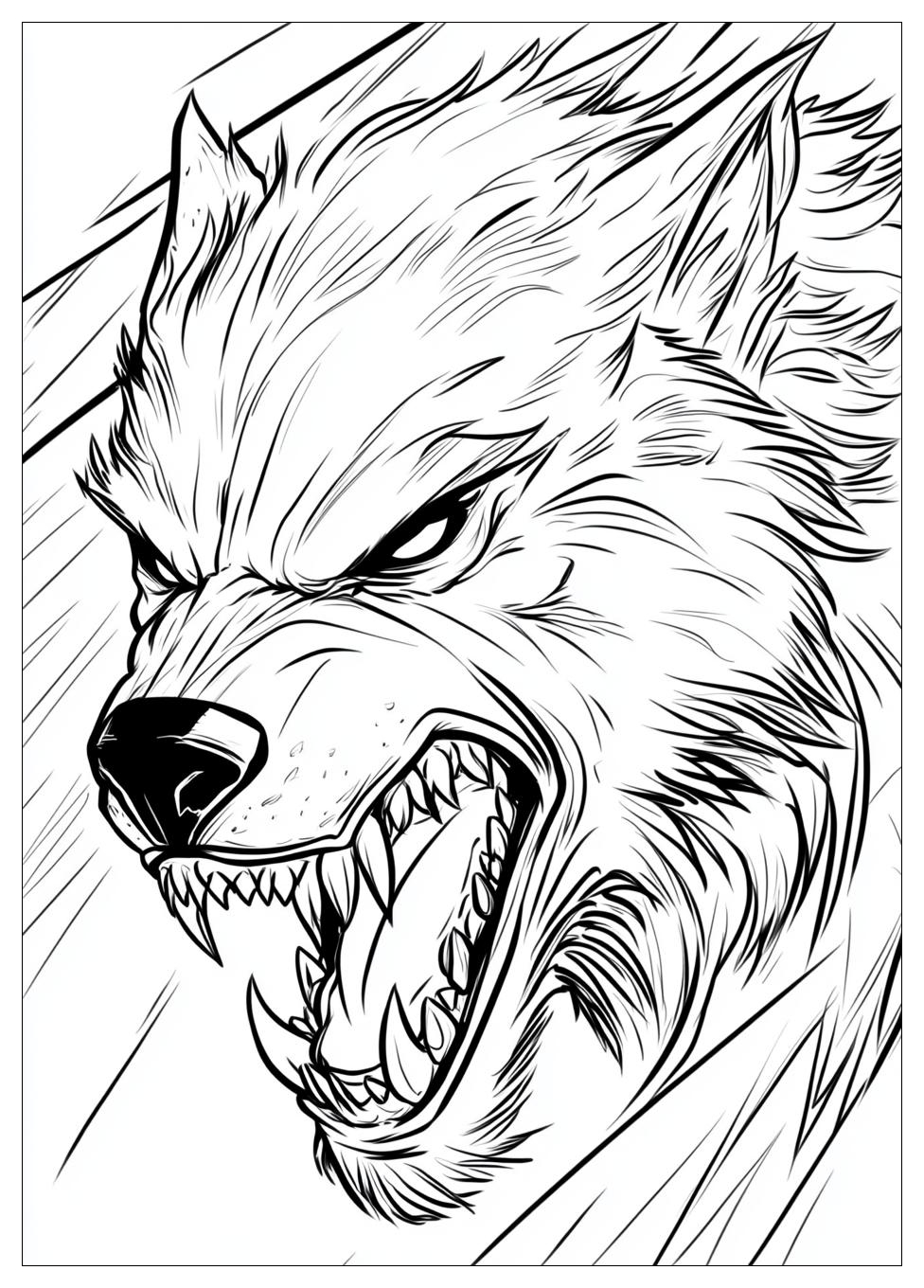 Kolorowanki Do Druku Werewolf 5
