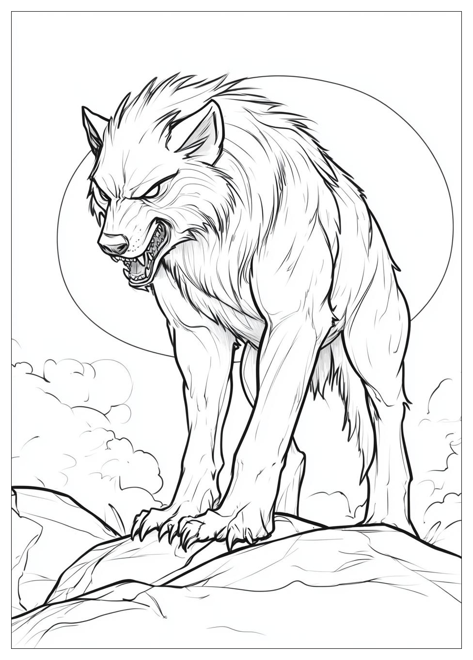 Kolorowanki Do Druku Werewolf 6
