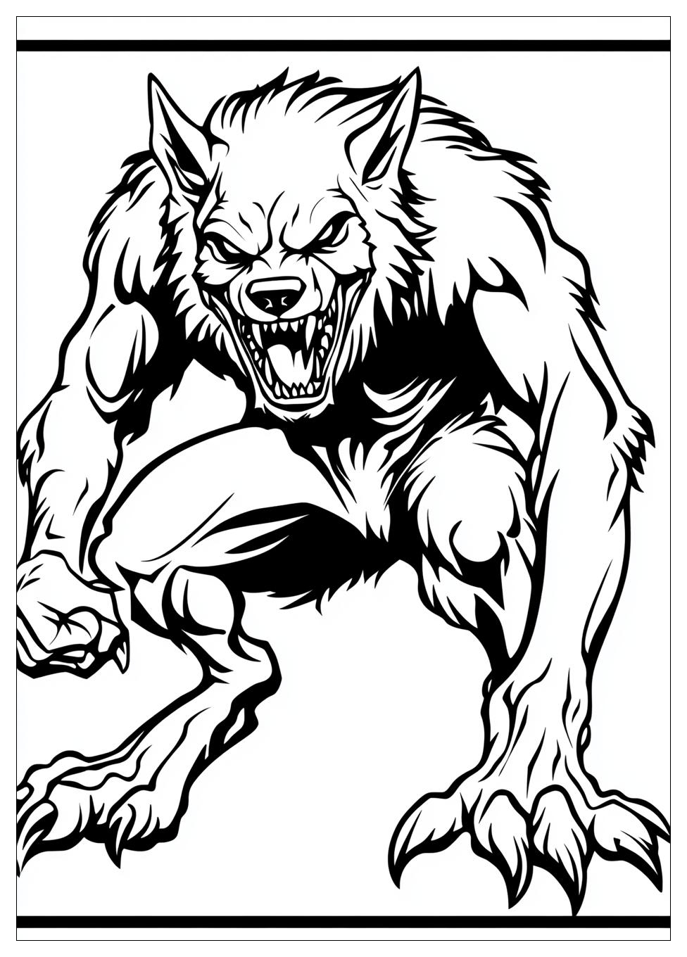 Kolorowanki Do Druku Werewolf 7