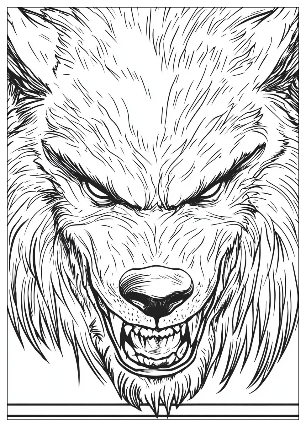Kolorowanki Do Druku Werewolf 8