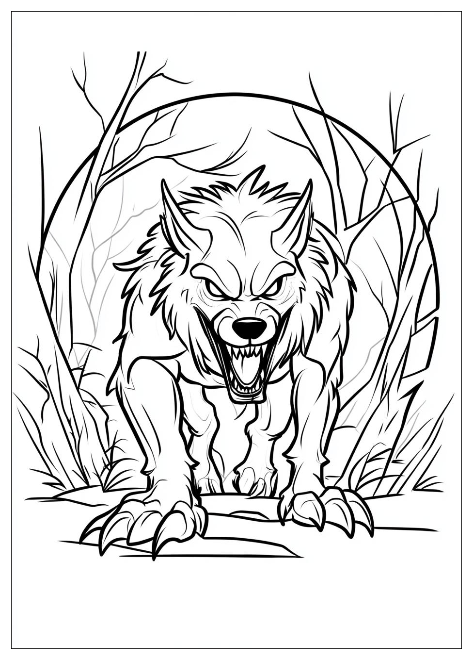 Kolorowanki Do Druku Werewolf 9