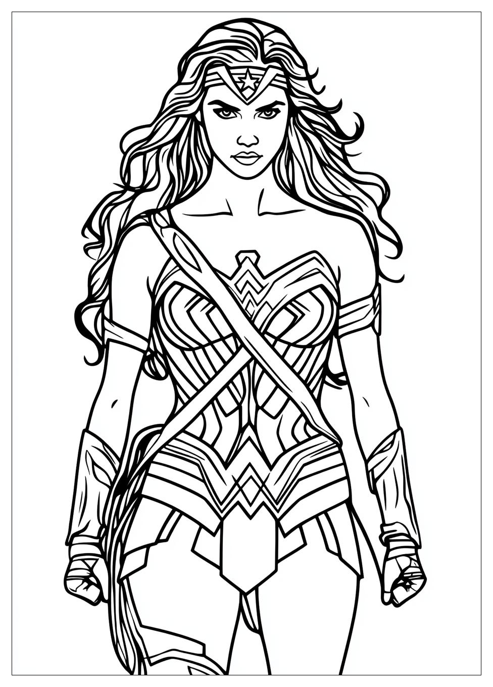 Kolorowanki Do Druku Wonder Woman 1