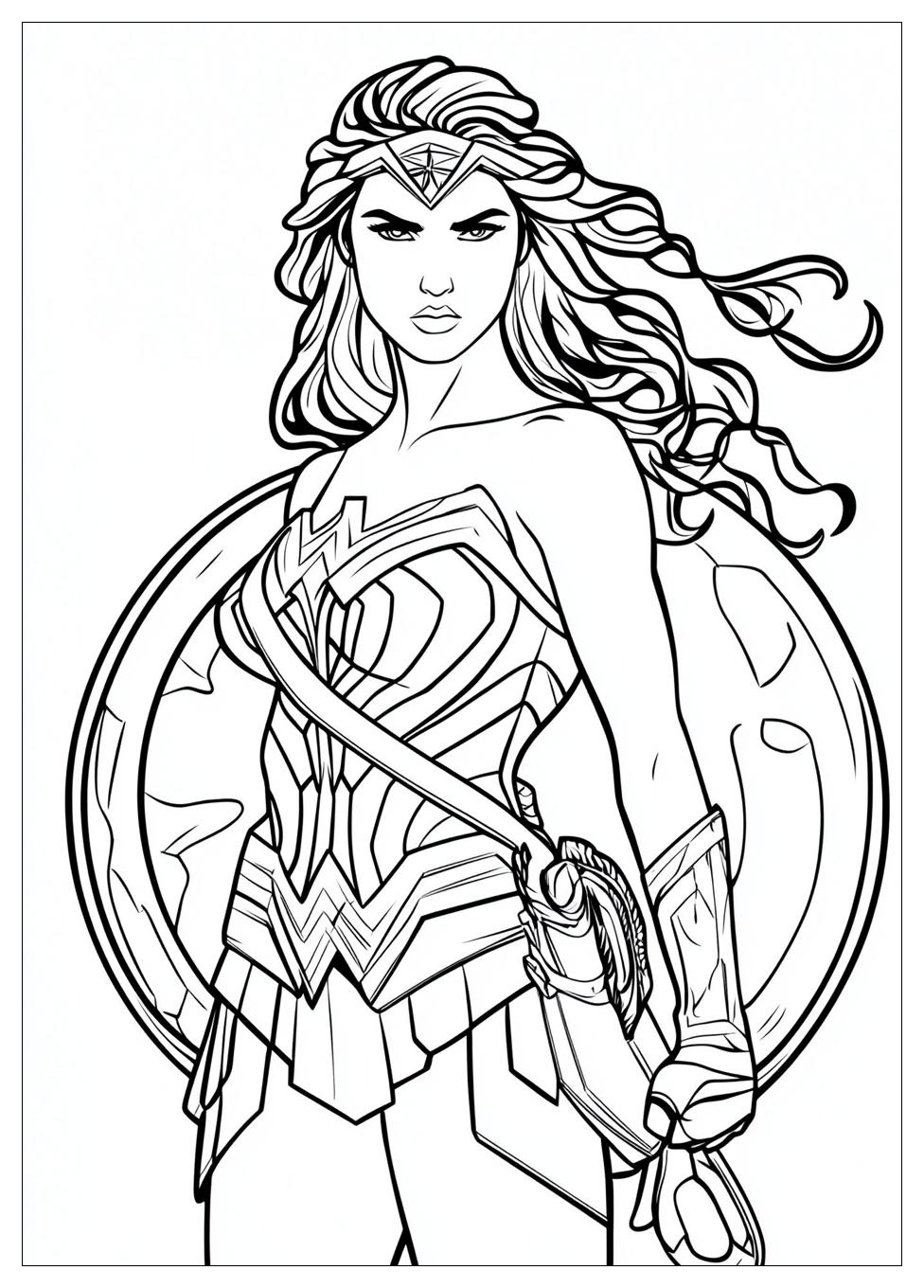 Kolorowanki Do Druku Wonder Woman 24