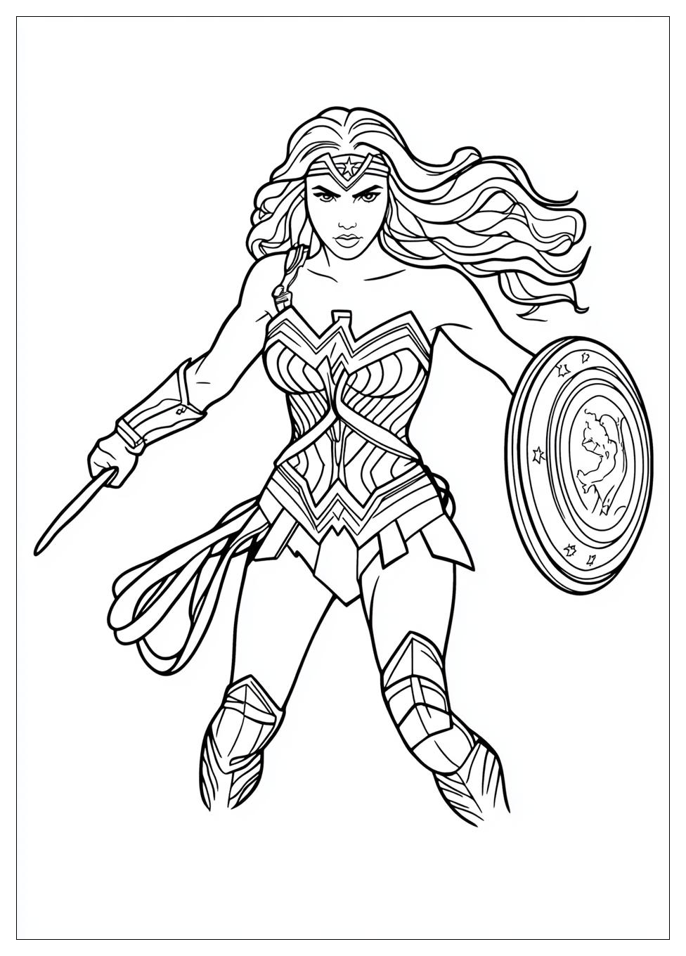 Kolorowanki Do Druku Wonder Woman 4