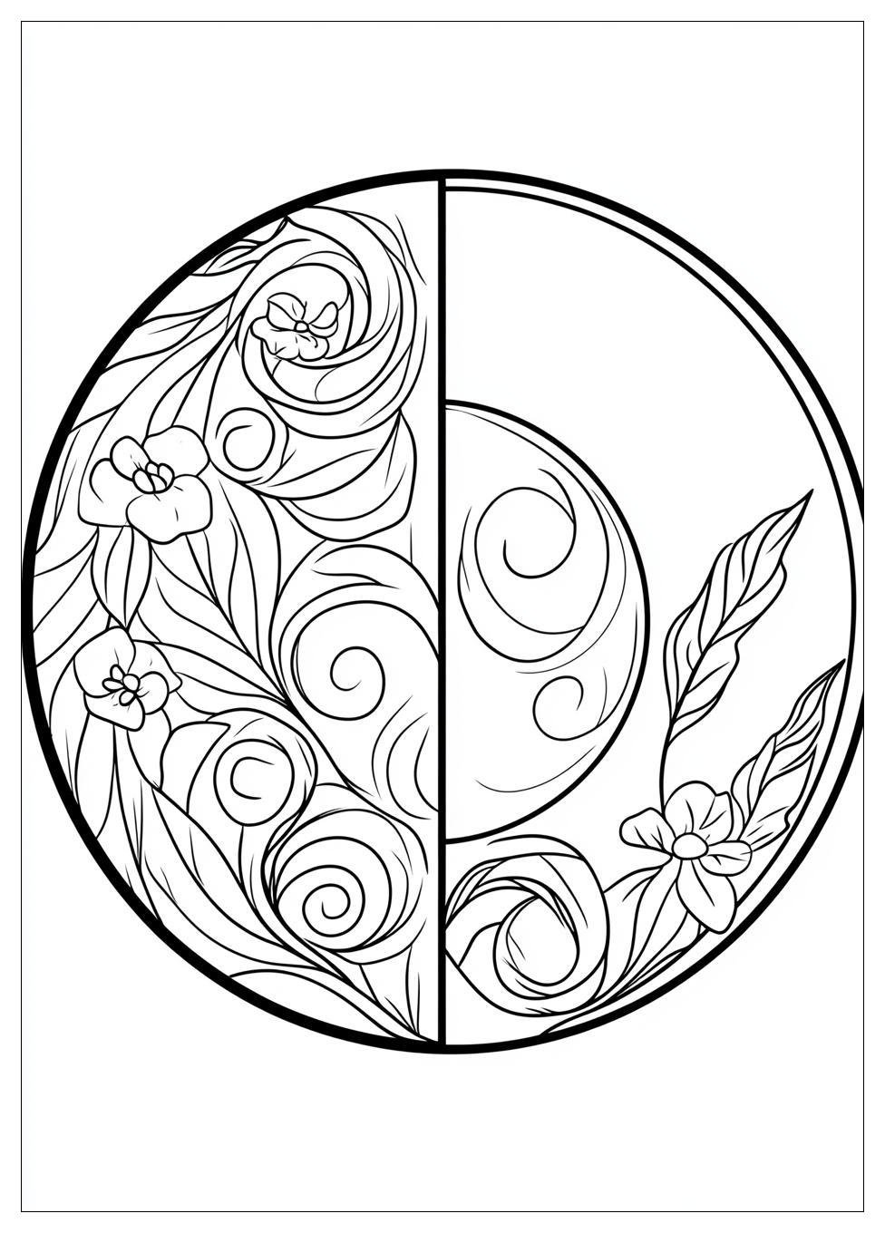 Kolorowanki Do Druku Yin Yang 10