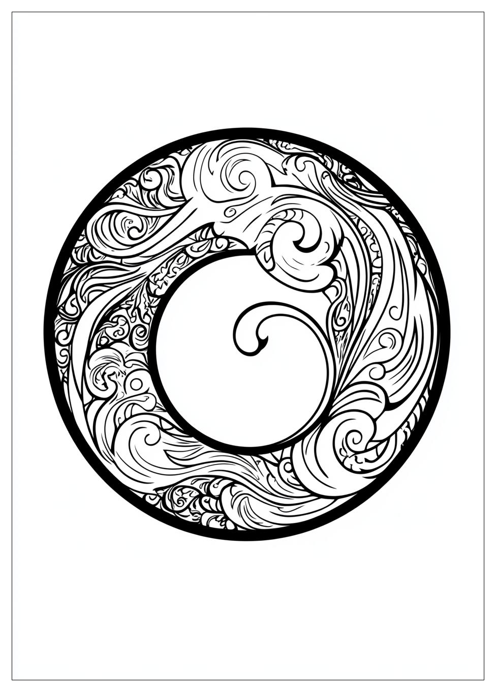 Kolorowanki Do Druku Yin Yang 12