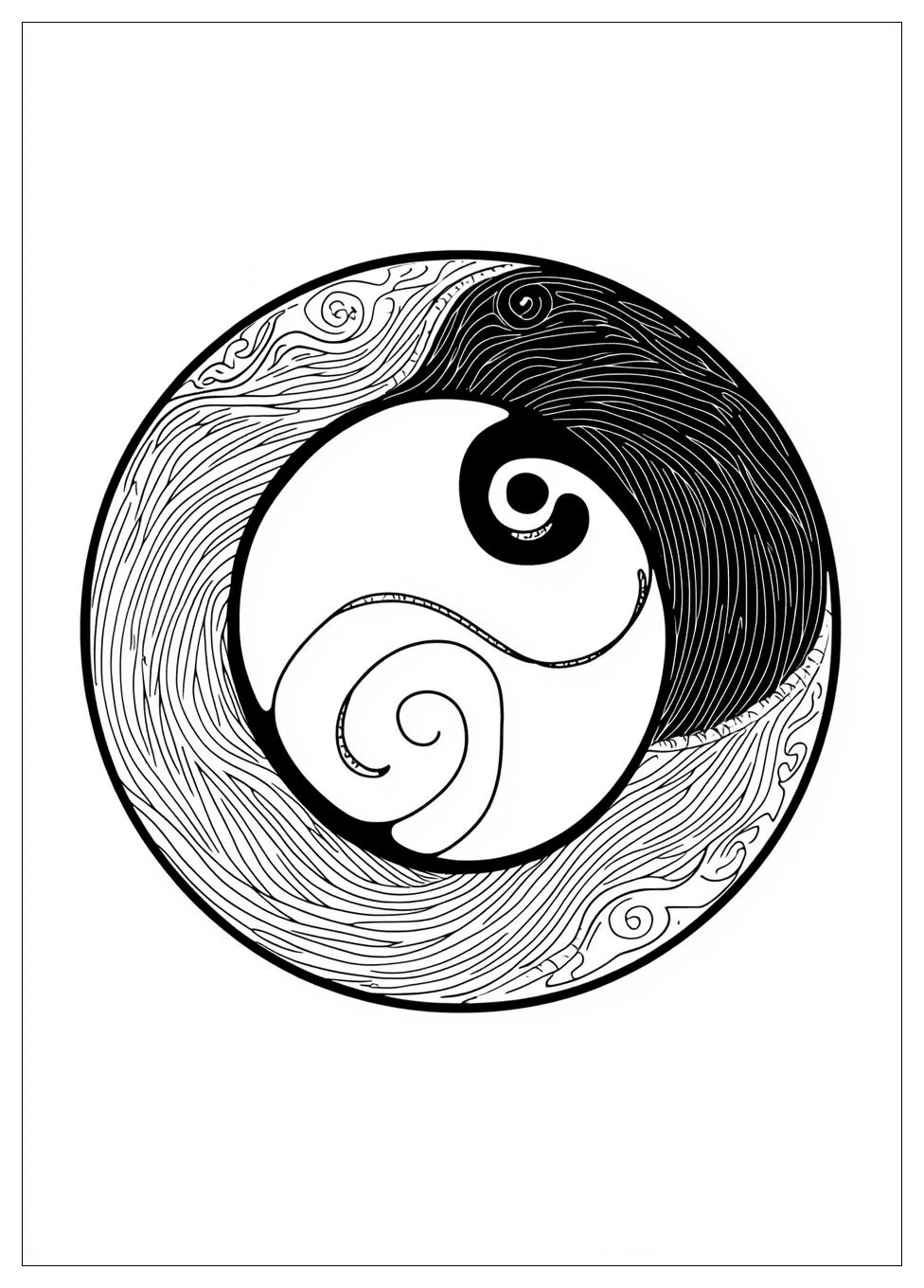 Kolorowanki Do Druku Yin Yang 15