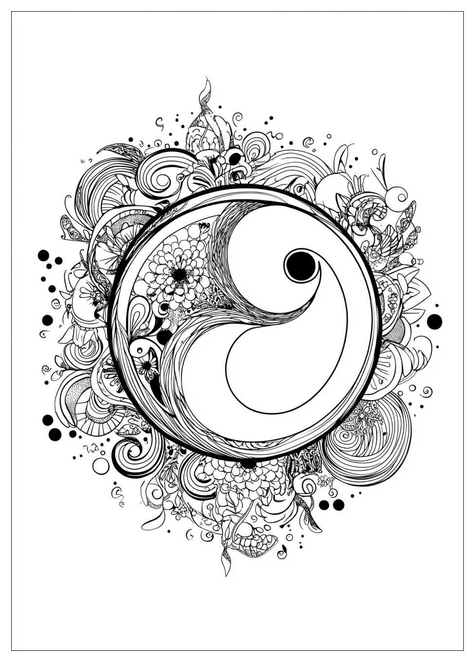 Kolorowanki Do Druku Yin Yang 16