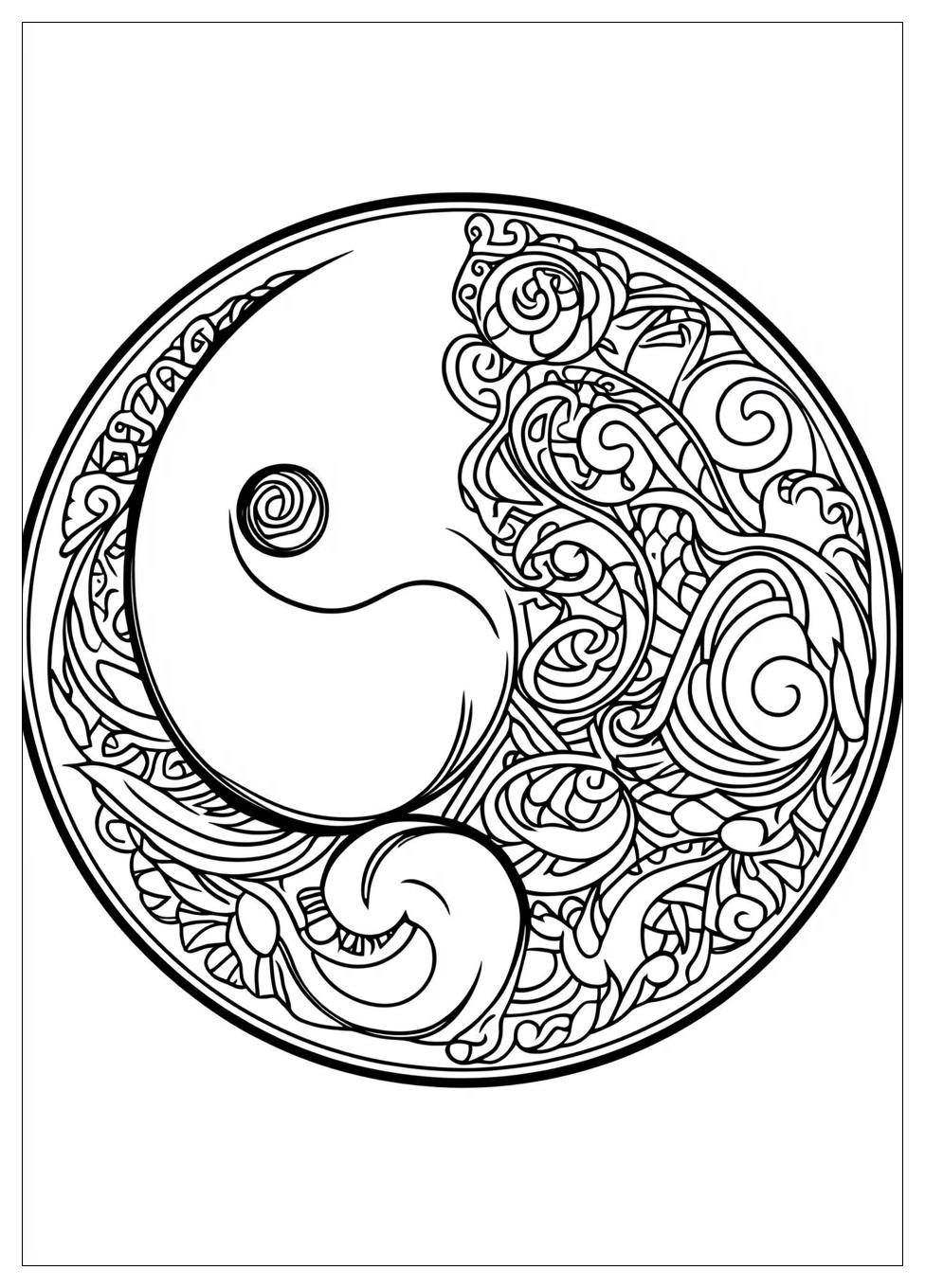 Kolorowanki Do Druku Yin Yang 21