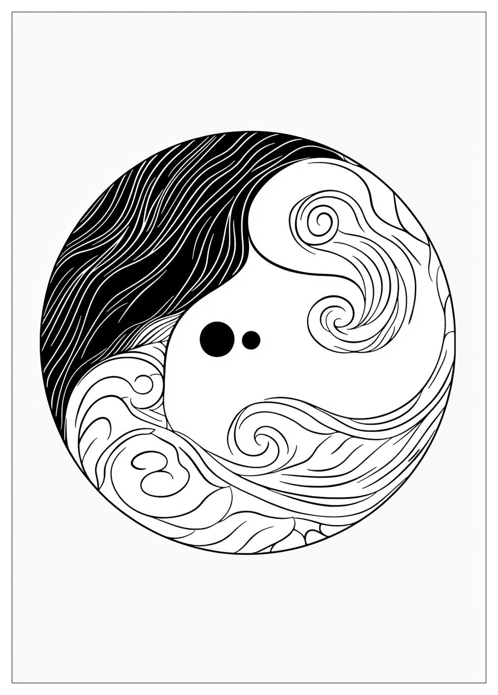 Kolorowanki Do Druku Yin Yang 6
