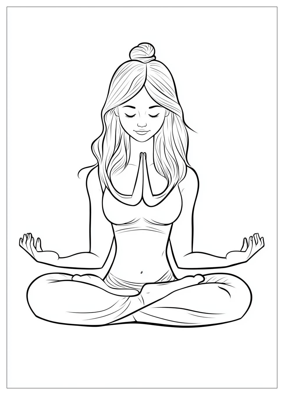 Kolorowanki Do Druku Yoga 1